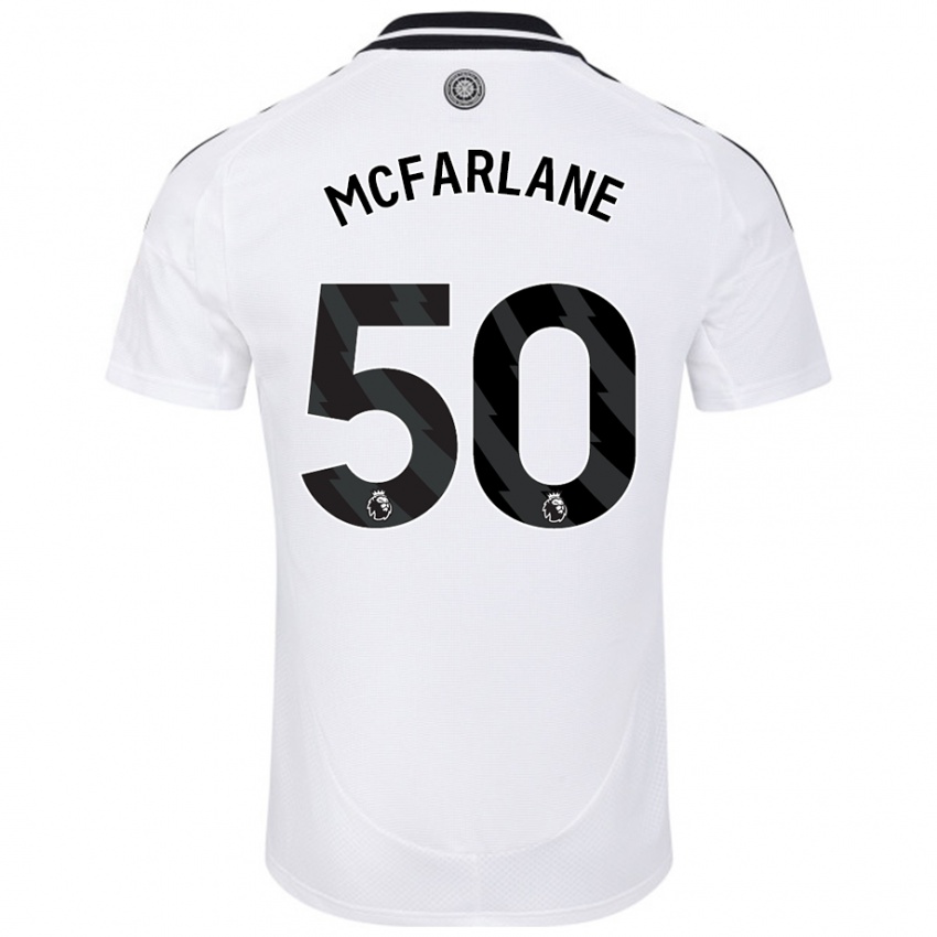 Kinder Callum Mcfarlane #50 Weiß Heimtrikot Trikot 2024/25 T-Shirt Österreich