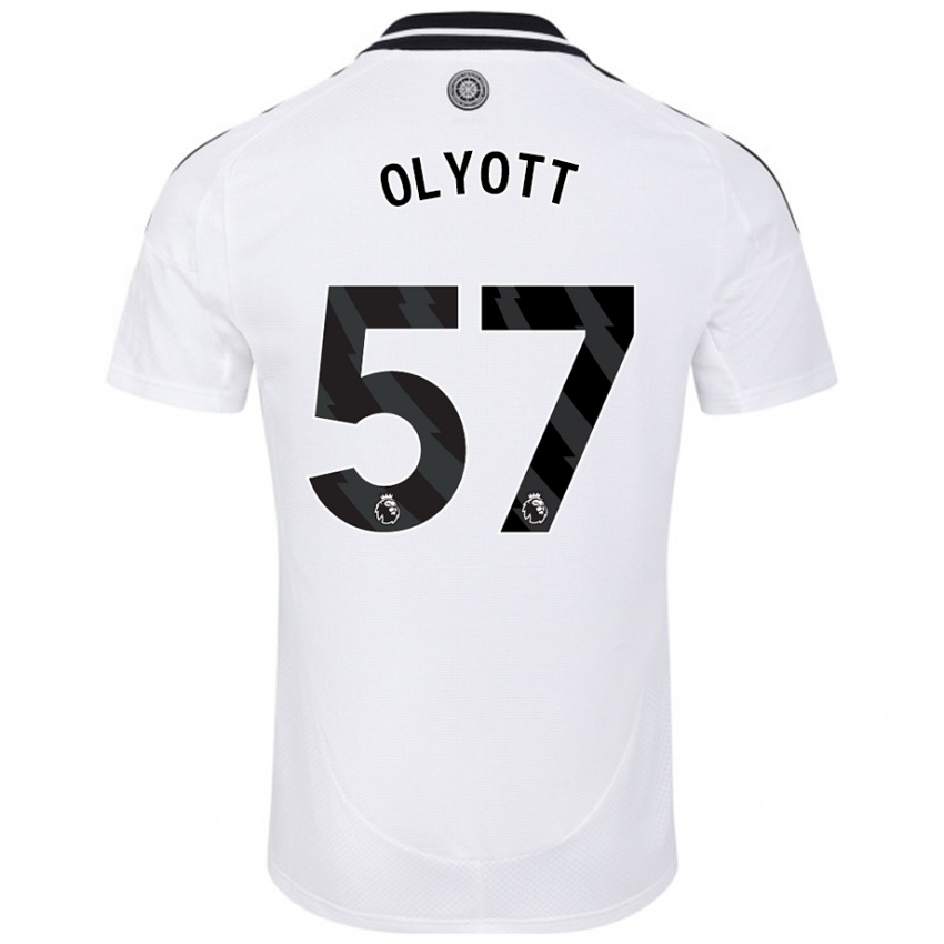 Kinder Tom Olyott #57 Weiß Heimtrikot Trikot 2024/25 T-Shirt Österreich