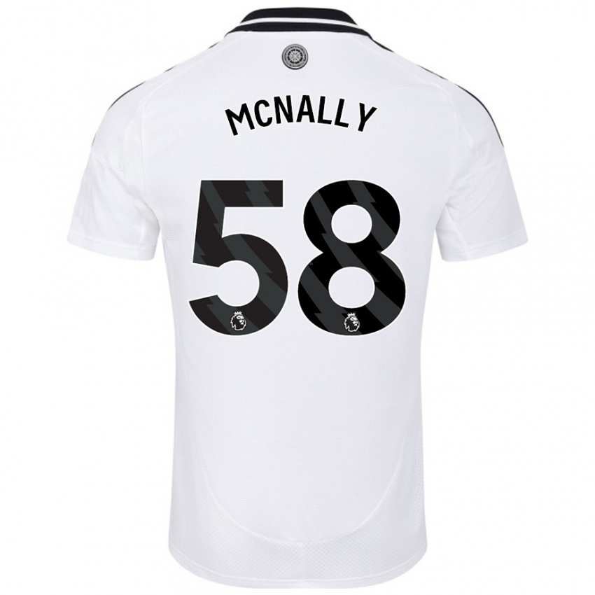 Kinder Alfie Mcnally #58 Weiß Heimtrikot Trikot 2024/25 T-Shirt Österreich