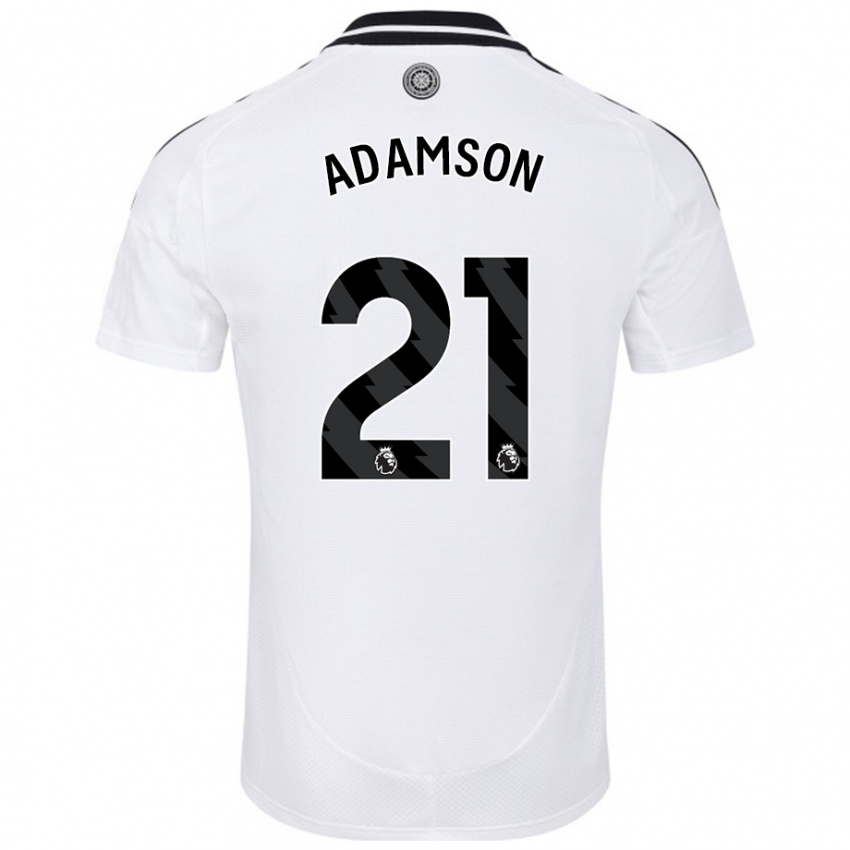 Kinder Sasha Adamson #21 Weiß Heimtrikot Trikot 2024/25 T-Shirt Österreich