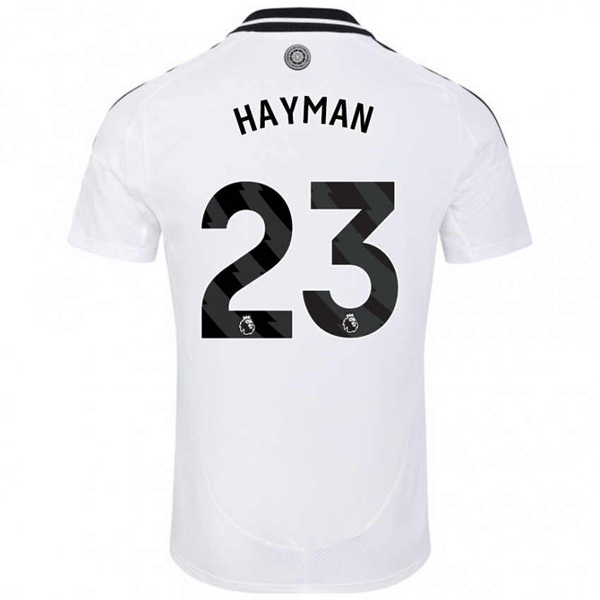 Kinder Alex Hayman #23 Weiß Heimtrikot Trikot 2024/25 T-Shirt Österreich