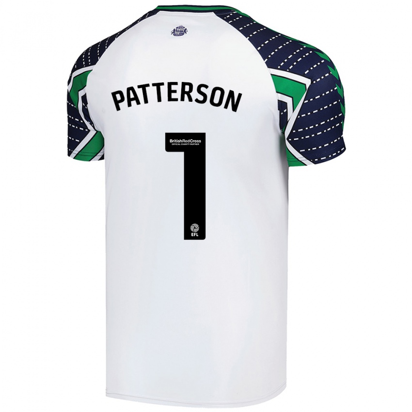 Kinder Anthony Patterson #1 Weiß Auswärtstrikot Trikot 2024/25 T-Shirt Österreich