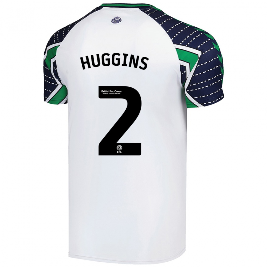 Kinder Niall Huggins #2 Weiß Auswärtstrikot Trikot 2024/25 T-Shirt Österreich