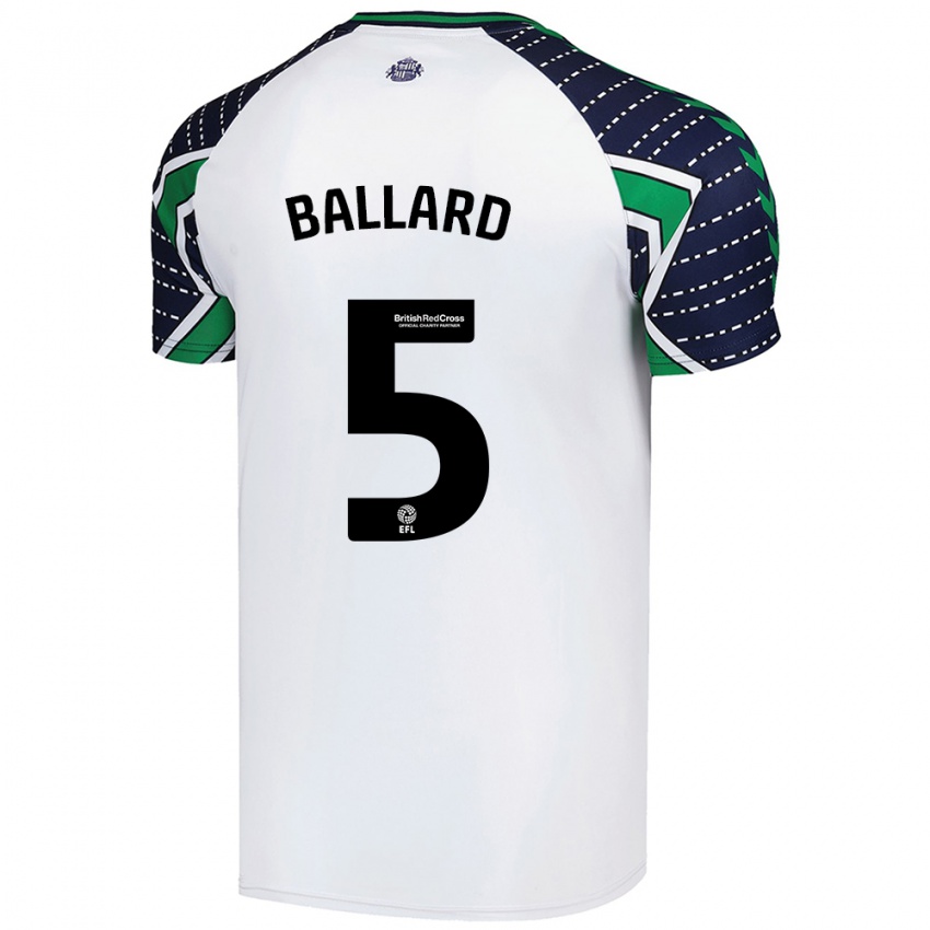 Kinder Daniel Ballard #5 Weiß Auswärtstrikot Trikot 2024/25 T-Shirt Österreich