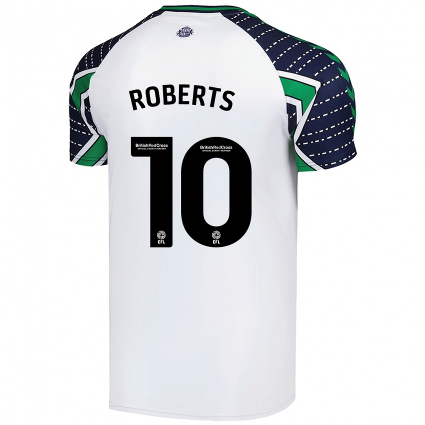 Kinder Patrick Roberts #10 Weiß Auswärtstrikot Trikot 2024/25 T-Shirt Österreich