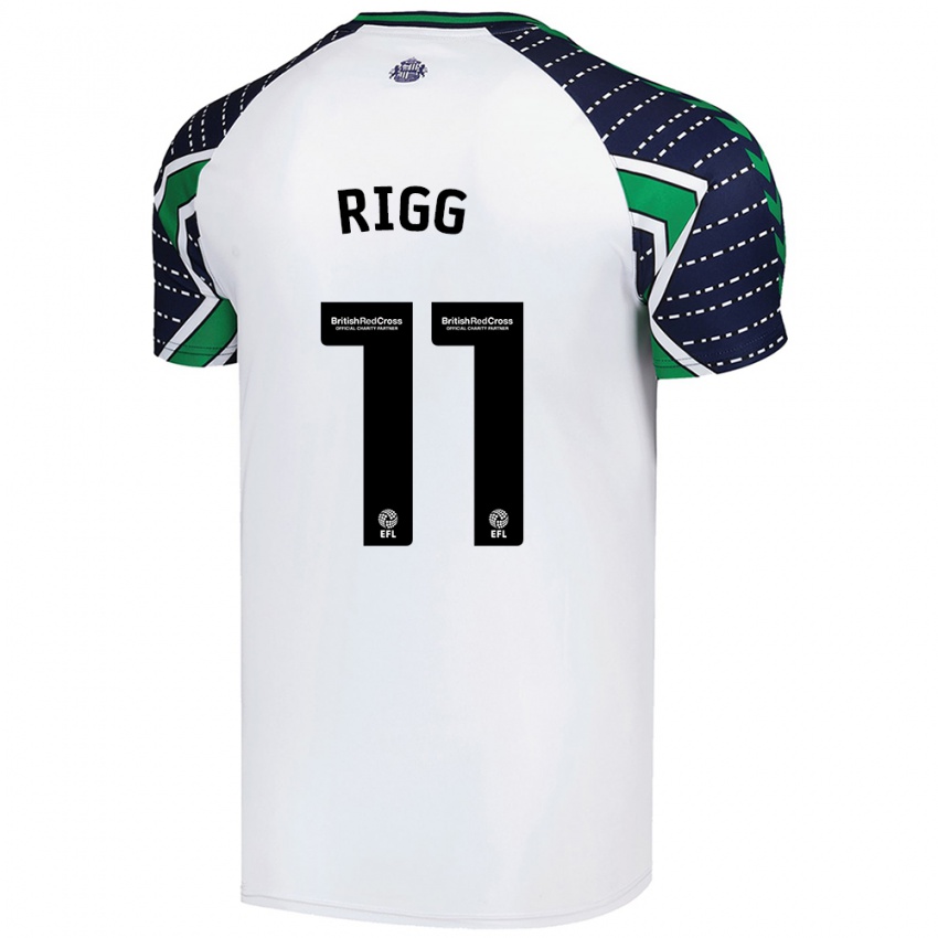 Kinder Chris Rigg #11 Weiß Auswärtstrikot Trikot 2024/25 T-Shirt Österreich