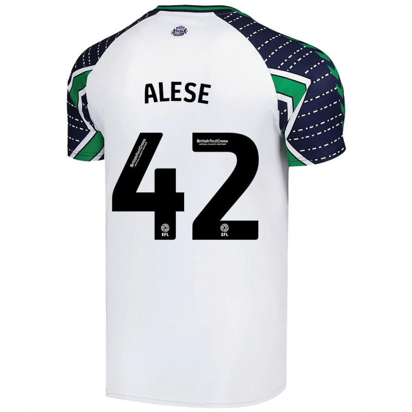 Kinder Aji Alese #42 Weiß Auswärtstrikot Trikot 2024/25 T-Shirt Österreich