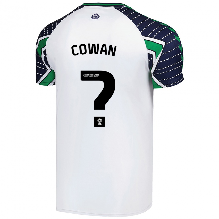 Kinder Joe Cowan #0 Weiß Auswärtstrikot Trikot 2024/25 T-Shirt Österreich