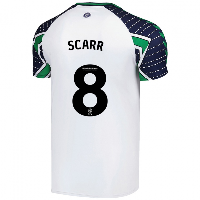 Kinder Emily Scarr #8 Weiß Auswärtstrikot Trikot 2024/25 T-Shirt Österreich