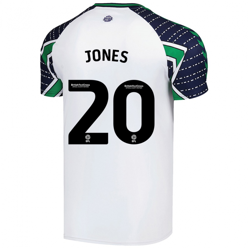 Kinder Ellen Jones #20 Weiß Auswärtstrikot Trikot 2024/25 T-Shirt Österreich