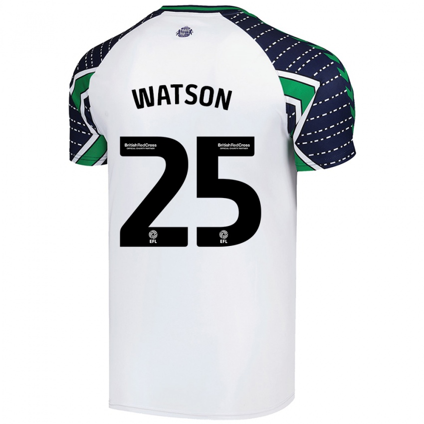 Kinder Katy Watson #25 Weiß Auswärtstrikot Trikot 2024/25 T-Shirt Österreich