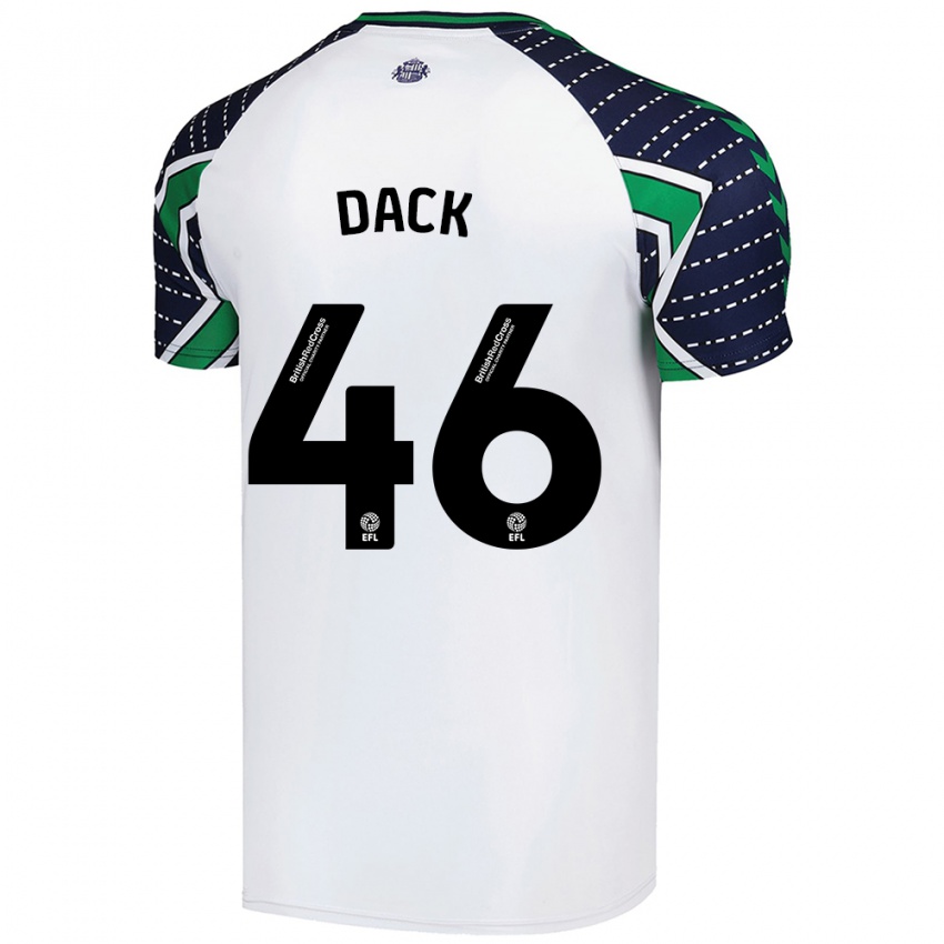 Kinder Bradley Dack #46 Weiß Auswärtstrikot Trikot 2024/25 T-Shirt Österreich