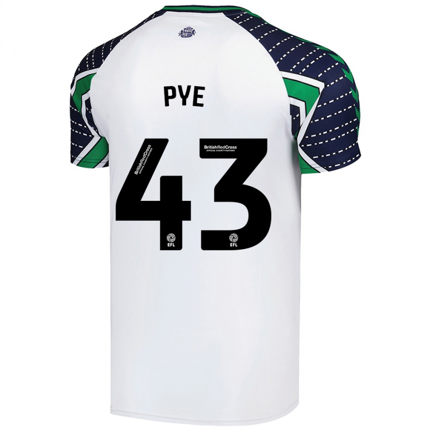 Kinder Connor Pye #43 Weiß Auswärtstrikot Trikot 2024/25 T-Shirt Österreich