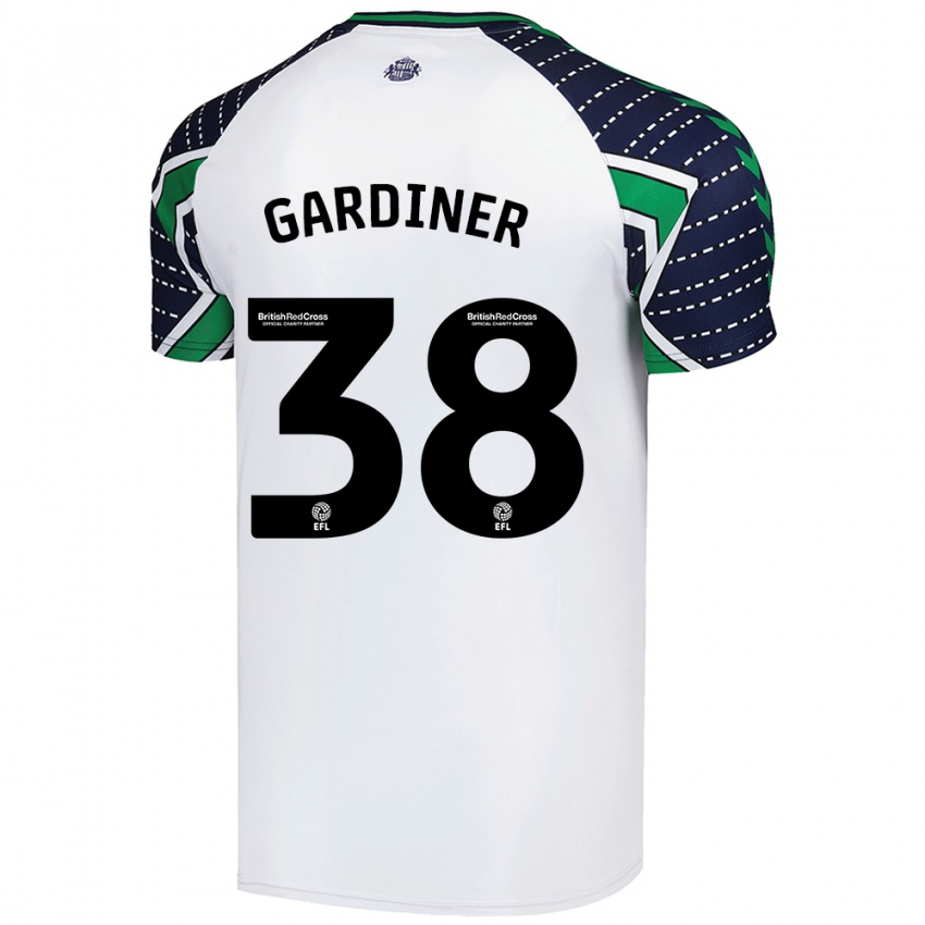 Kinder Harry Gardiner #38 Weiß Auswärtstrikot Trikot 2024/25 T-Shirt Österreich