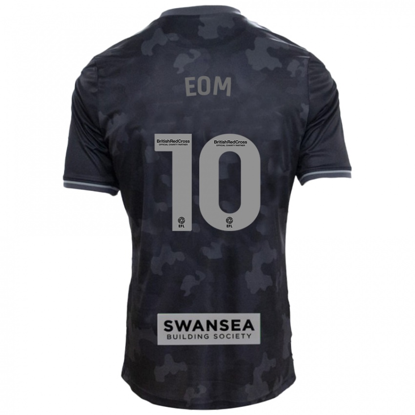 Kinder Ji-Sung Eom #10 Schwarz Auswärtstrikot Trikot 2024/25 T-Shirt Österreich