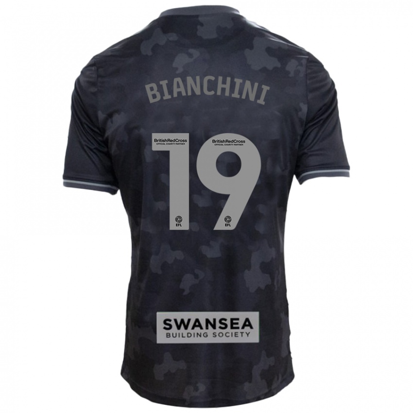 Kinder Florian Bianchini #19 Schwarz Auswärtstrikot Trikot 2024/25 T-Shirt Österreich