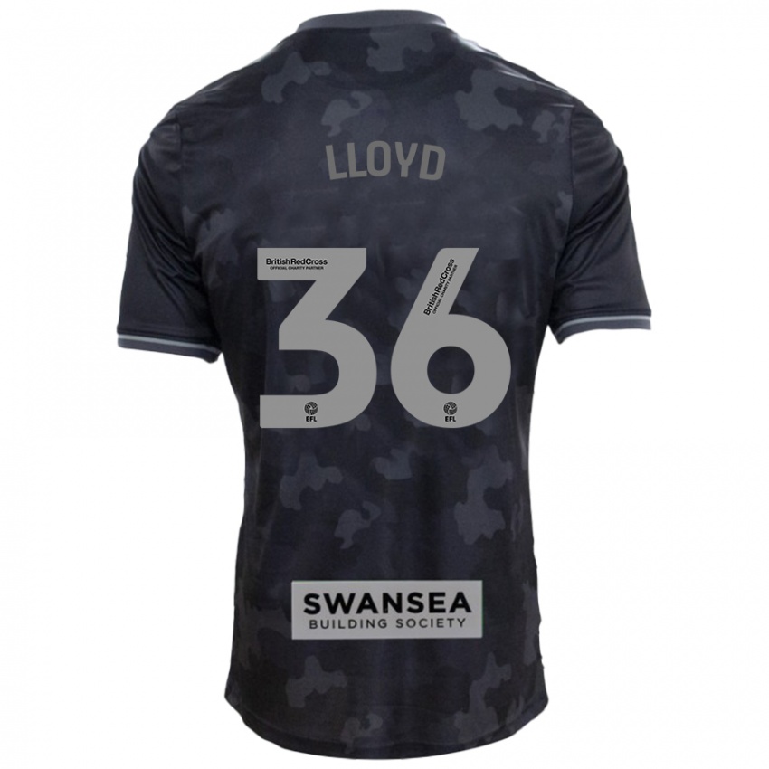 Kinder Ben Lloyd #36 Schwarz Auswärtstrikot Trikot 2024/25 T-Shirt Österreich