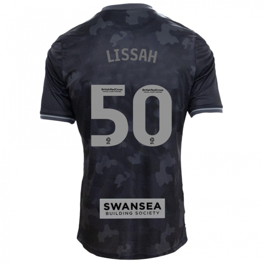 Kinder Filip Lissah #50 Schwarz Auswärtstrikot Trikot 2024/25 T-Shirt Österreich