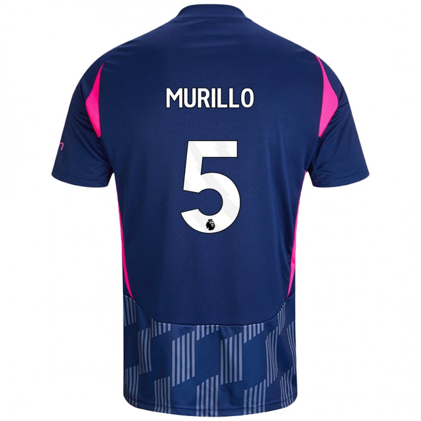 Kinder Murillo #5 Königsblau Rosa Auswärtstrikot Trikot 2024/25 T-Shirt Österreich