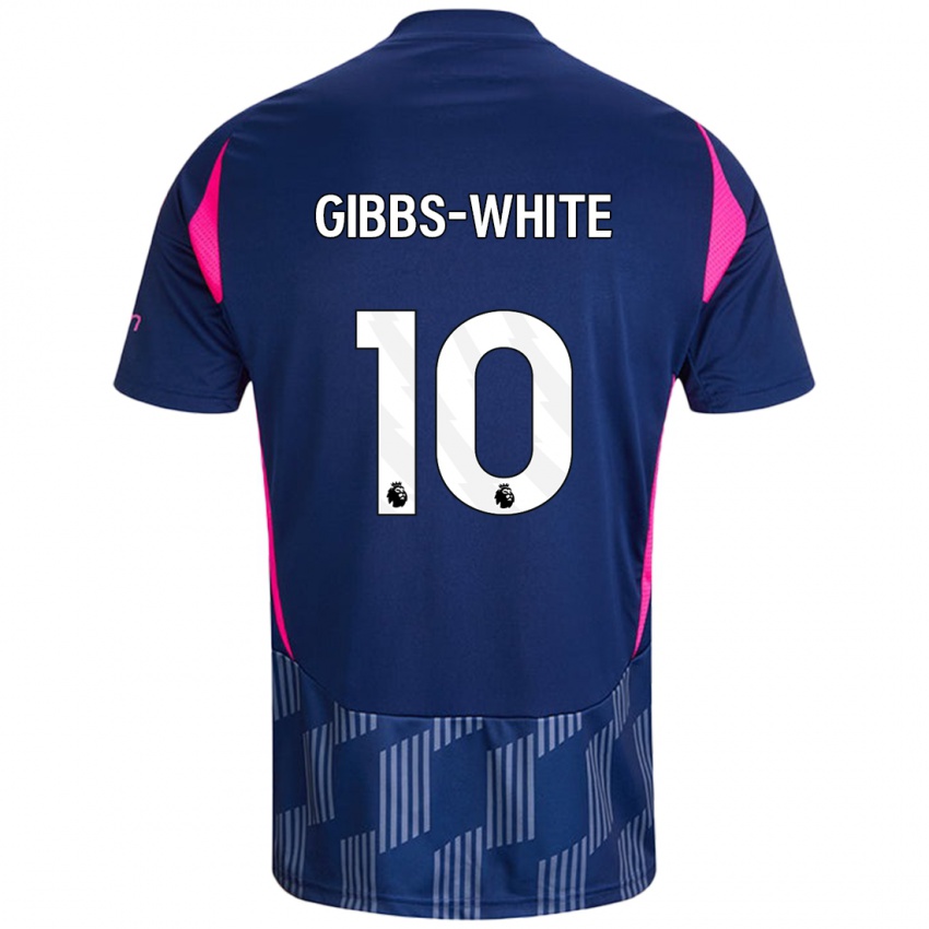 Kinder Morgan Gibbs-White #10 Königsblau Rosa Auswärtstrikot Trikot 2024/25 T-Shirt Österreich