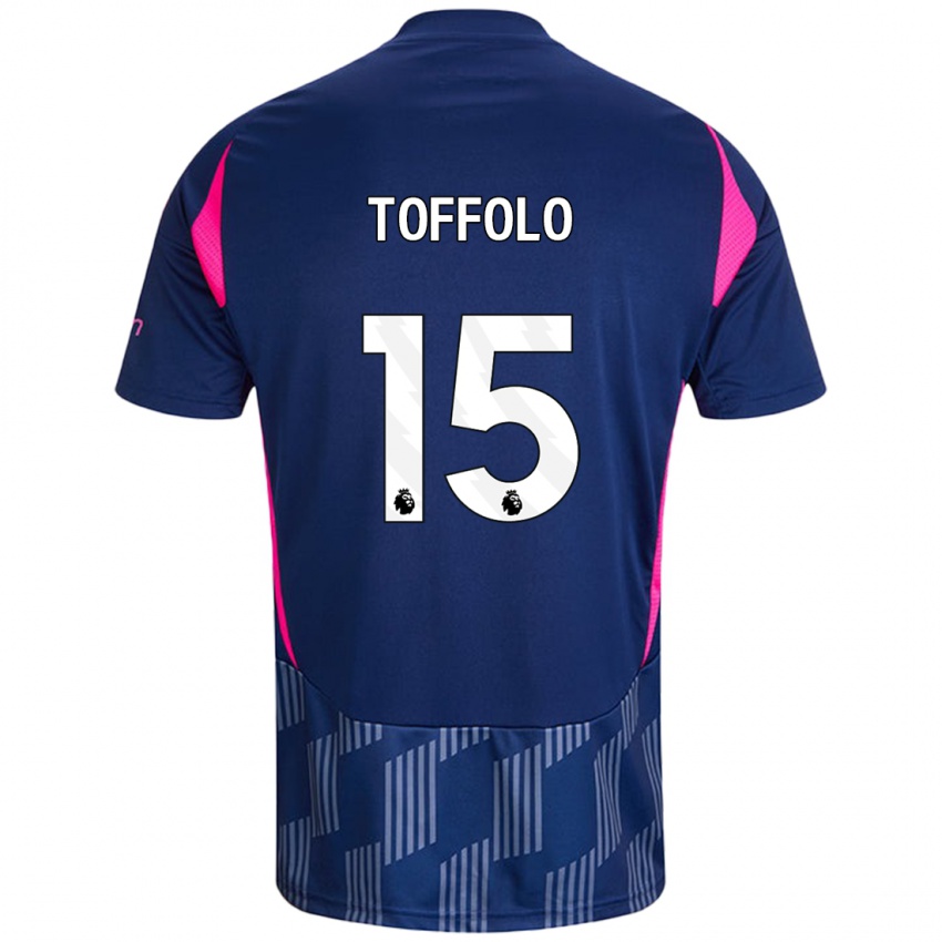 Kinder Harry Toffolo #15 Königsblau Rosa Auswärtstrikot Trikot 2024/25 T-Shirt Österreich