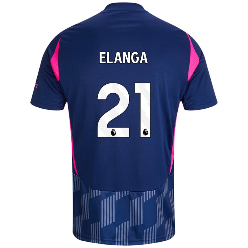 Kinder Anthony Elanga #21 Königsblau Rosa Auswärtstrikot Trikot 2024/25 T-Shirt Österreich