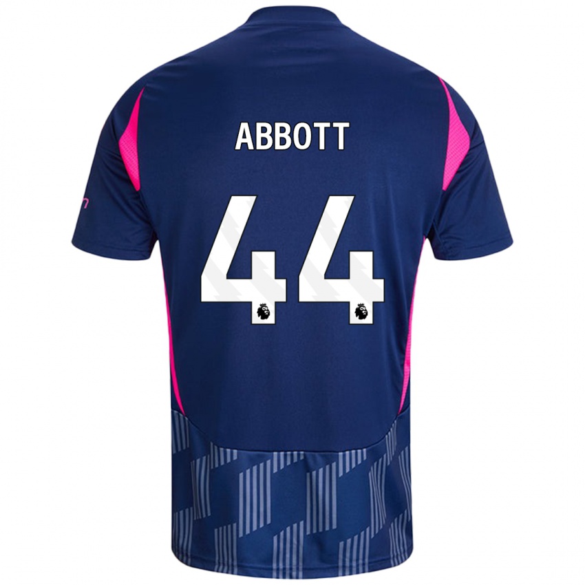 Kinder Zach Abbott #44 Königsblau Rosa Auswärtstrikot Trikot 2024/25 T-Shirt Österreich