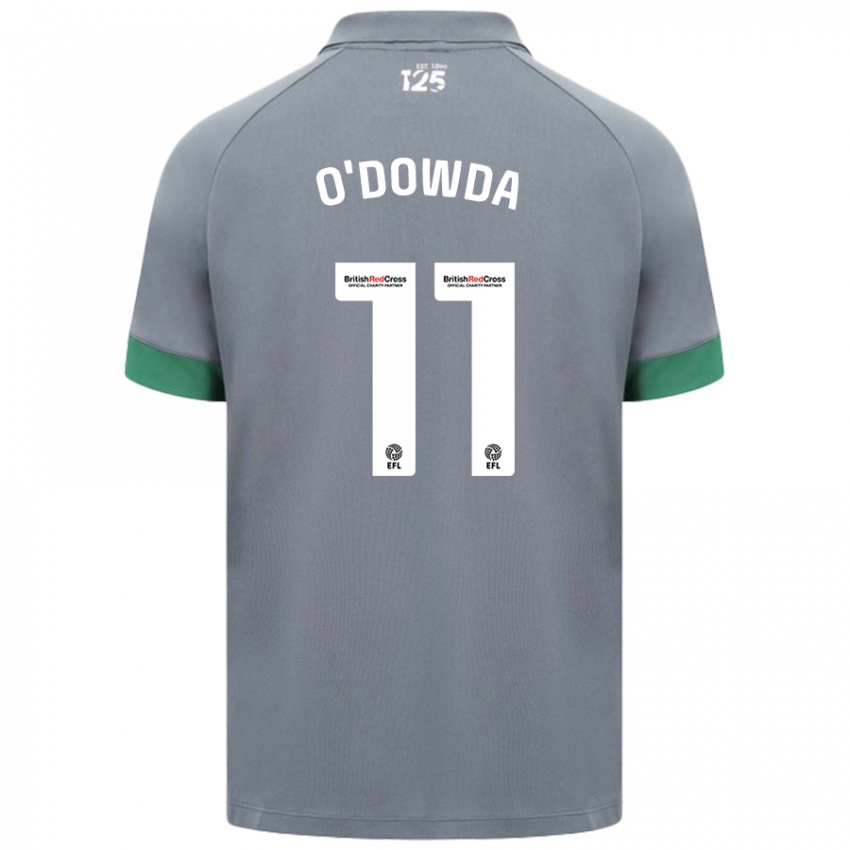 Kinder Callum O'dowda #11 Dunkelgrau Auswärtstrikot Trikot 2024/25 T-Shirt Österreich