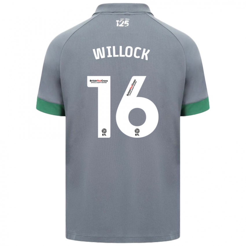 Kinder Chris Willock #16 Dunkelgrau Auswärtstrikot Trikot 2024/25 T-Shirt Österreich