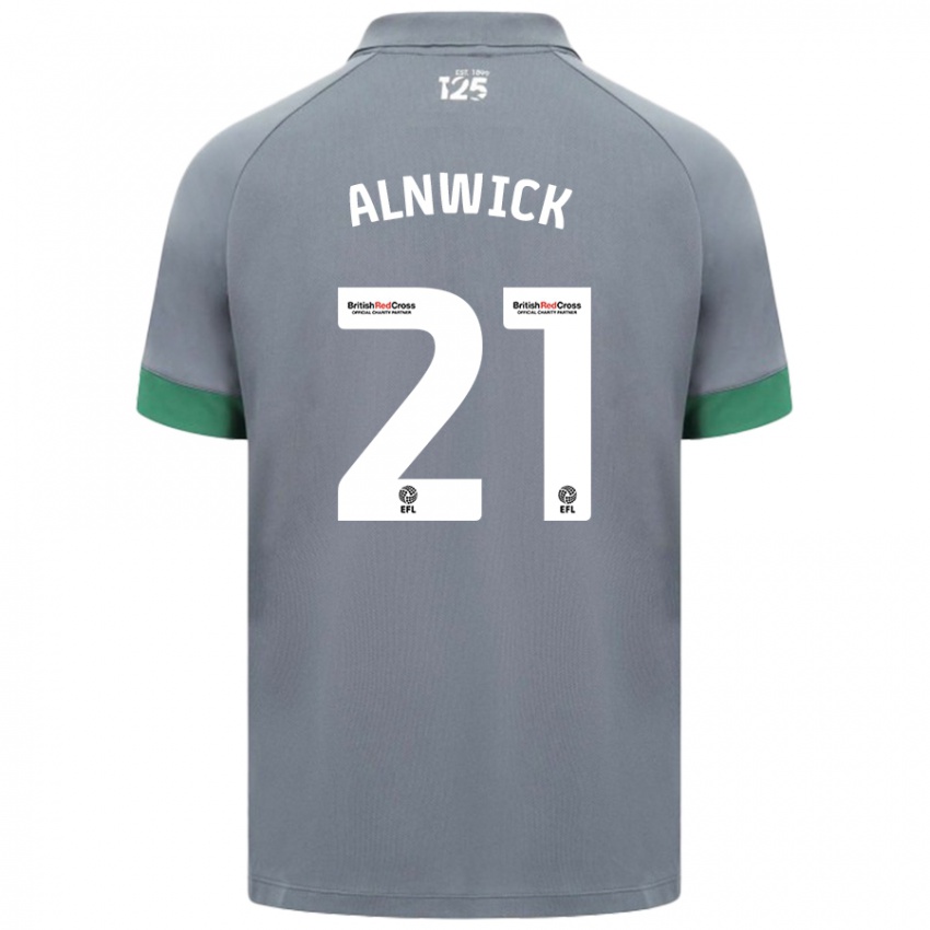 Kinder Jak Alnwick #21 Dunkelgrau Auswärtstrikot Trikot 2024/25 T-Shirt Österreich