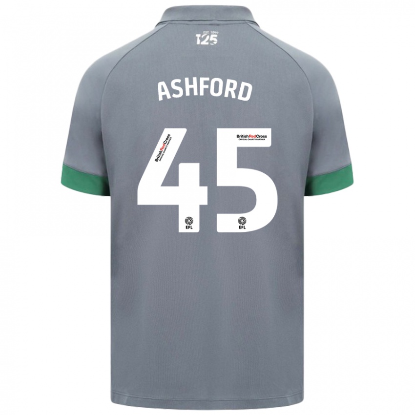 Kinder Cian Ashford #45 Dunkelgrau Auswärtstrikot Trikot 2024/25 T-Shirt Österreich