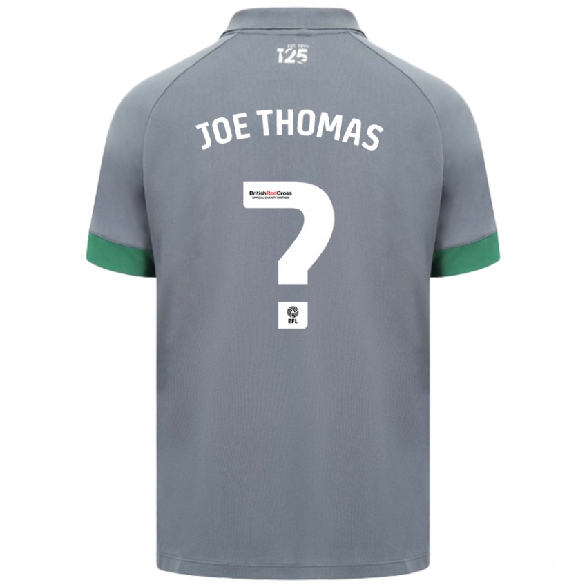 Kinder Joe Thomas #0 Dunkelgrau Auswärtstrikot Trikot 2024/25 T-Shirt Österreich