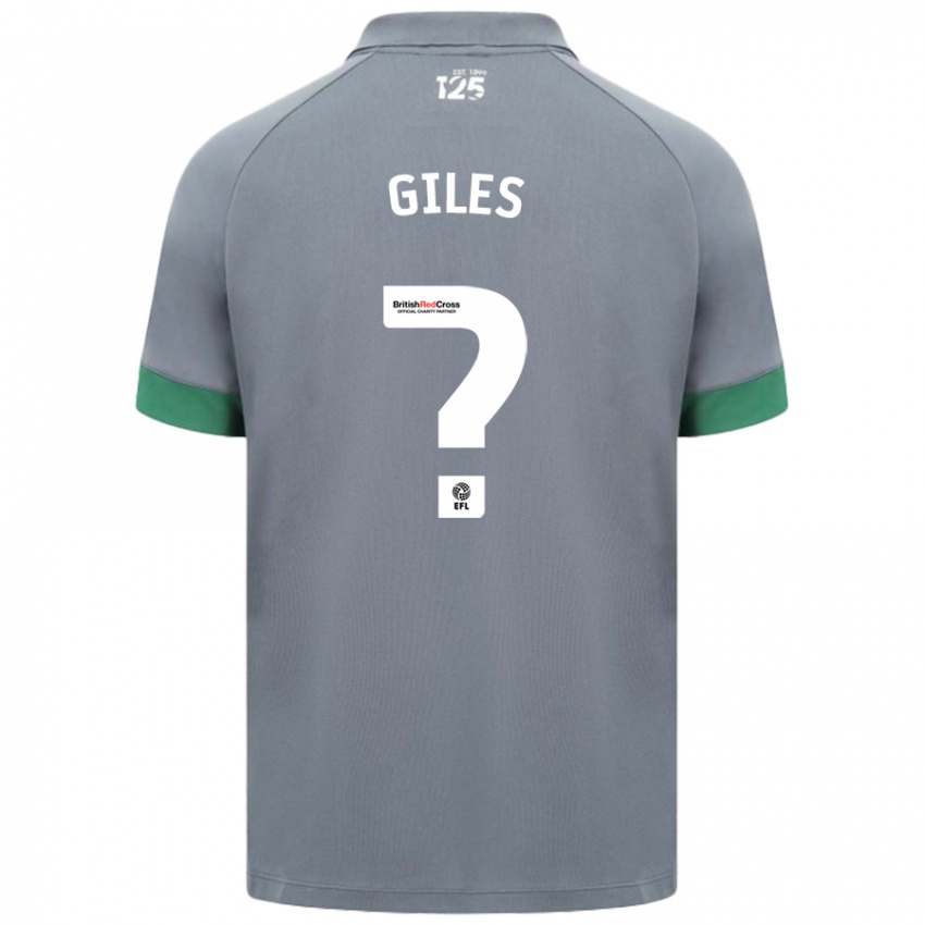 Kinder Luey Giles #0 Dunkelgrau Auswärtstrikot Trikot 2024/25 T-Shirt Österreich