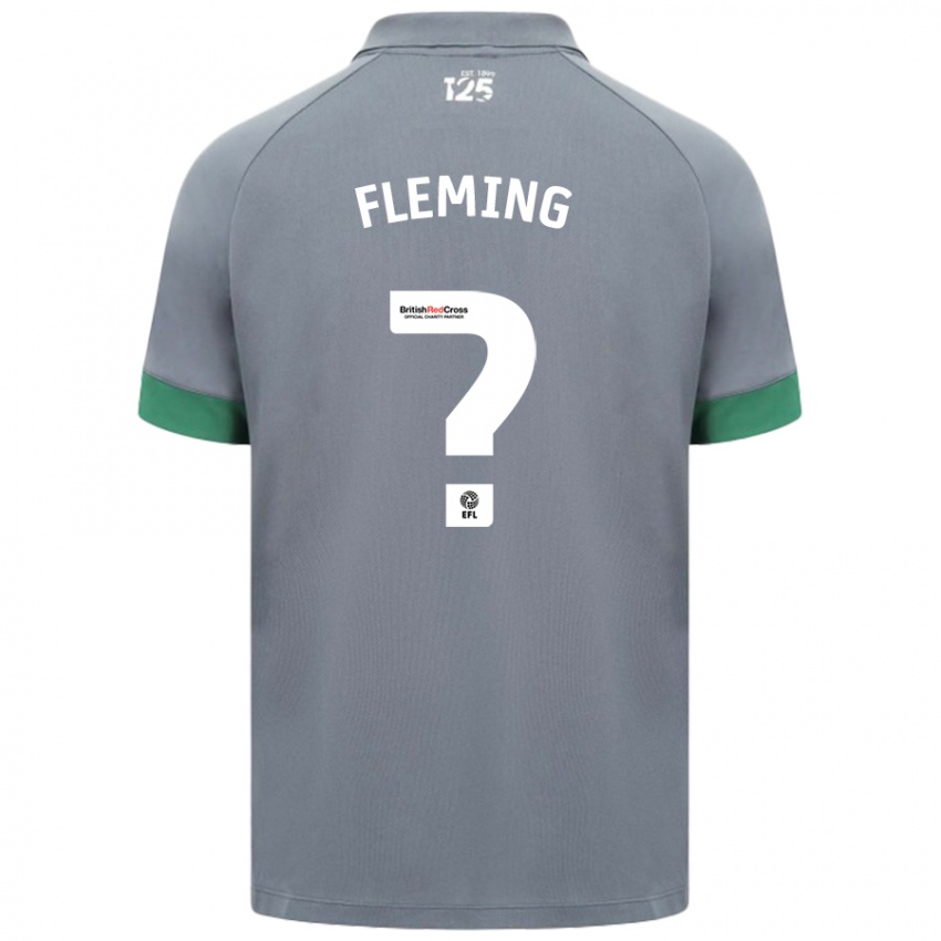 Kinder Cole Fleming #0 Dunkelgrau Auswärtstrikot Trikot 2024/25 T-Shirt Österreich