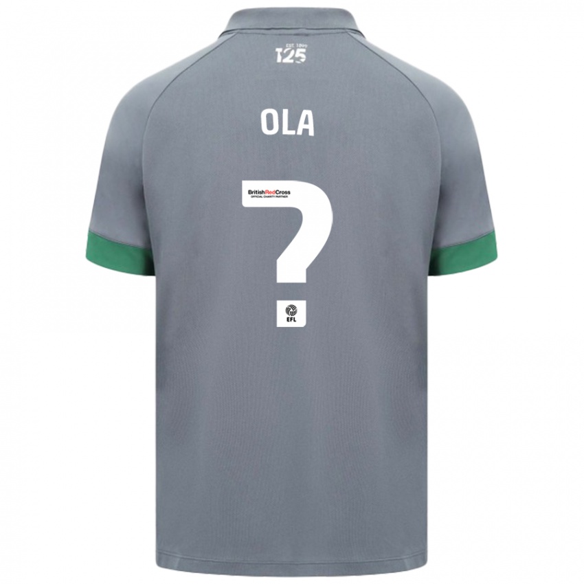 Kinder Daniel Ola #0 Dunkelgrau Auswärtstrikot Trikot 2024/25 T-Shirt Österreich