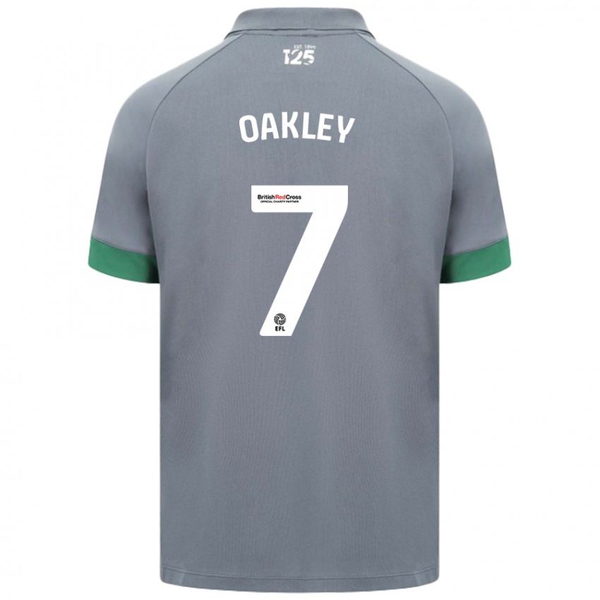 Kinder Rhianne Oakley #7 Dunkelgrau Auswärtstrikot Trikot 2024/25 T-Shirt Österreich