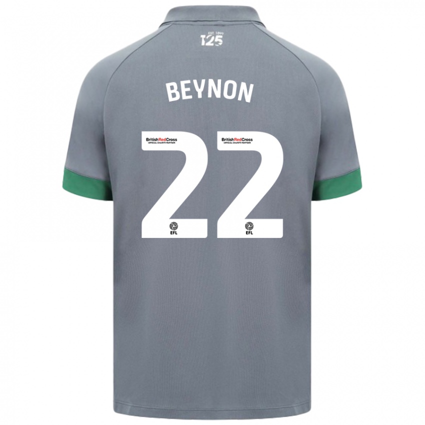 Kinder Emma Beynon #22 Dunkelgrau Auswärtstrikot Trikot 2024/25 T-Shirt Österreich