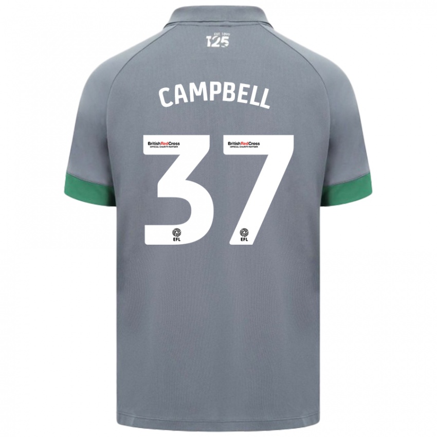 Kinder Vontae Daley-Campbell #37 Dunkelgrau Auswärtstrikot Trikot 2024/25 T-Shirt Österreich