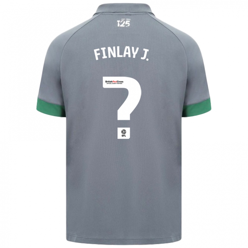 Kinder Finlay Johnson #0 Dunkelgrau Auswärtstrikot Trikot 2024/25 T-Shirt Österreich