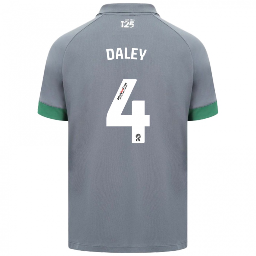 Kinder Hannah Daley #4 Dunkelgrau Auswärtstrikot Trikot 2024/25 T-Shirt Österreich