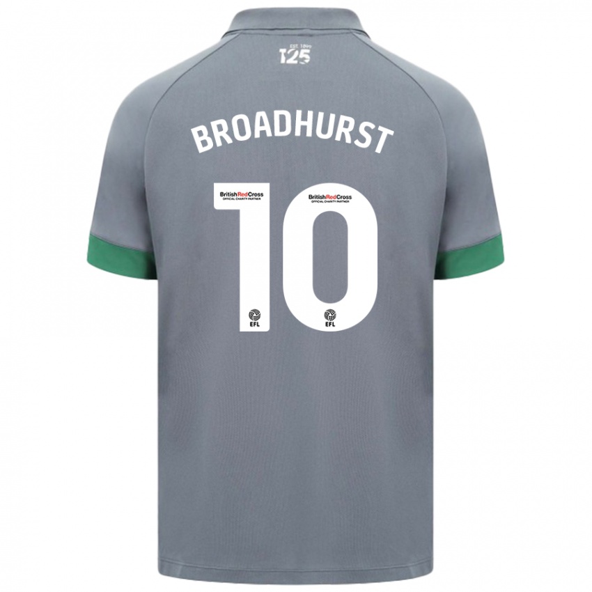 Kinder Danielle Broadhurst #10 Dunkelgrau Auswärtstrikot Trikot 2024/25 T-Shirt Österreich