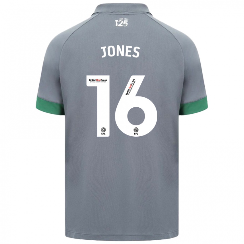 Kinder Ellie Jones #16 Dunkelgrau Auswärtstrikot Trikot 2024/25 T-Shirt Österreich