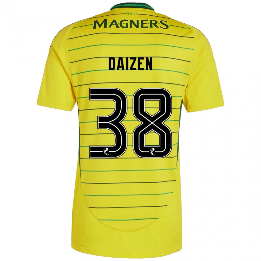 Kinder Daizen Maeda #38 Gelb Auswärtstrikot Trikot 2024/25 T-Shirt Österreich