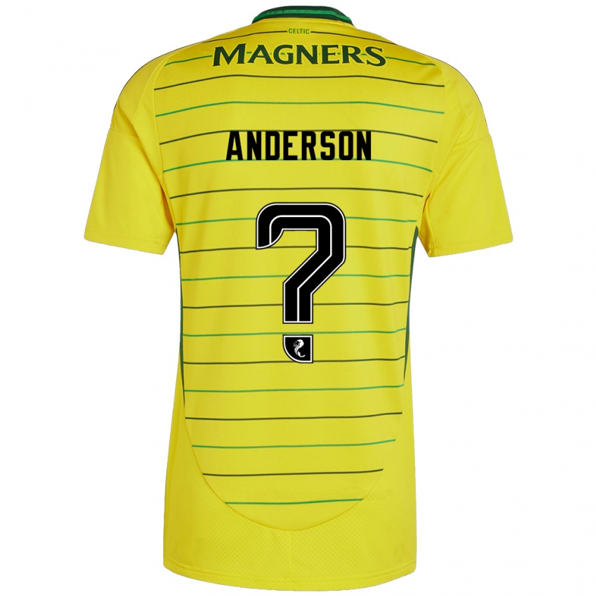 Kinder Matthew Anderson #0 Gelb Auswärtstrikot Trikot 2024/25 T-Shirt Österreich