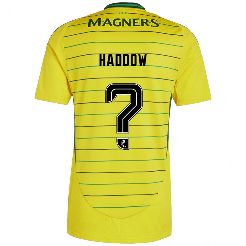 Kinder Aiden Haddow #0 Gelb Auswärtstrikot Trikot 2024/25 T-Shirt Österreich