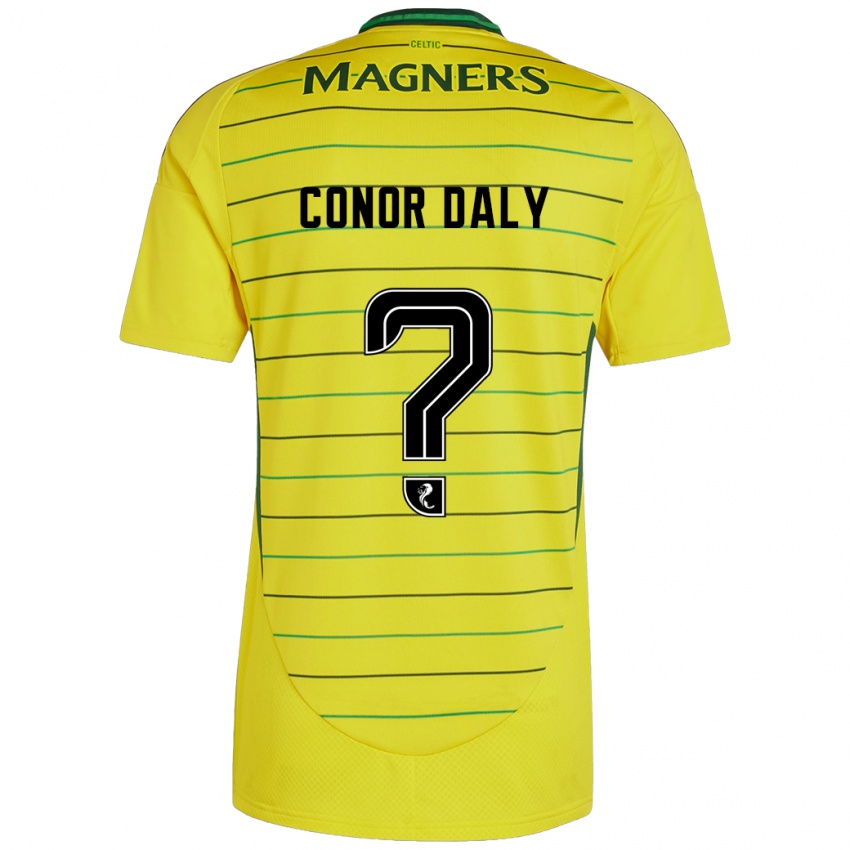 Kinder Conor Daly #0 Gelb Auswärtstrikot Trikot 2024/25 T-Shirt Österreich