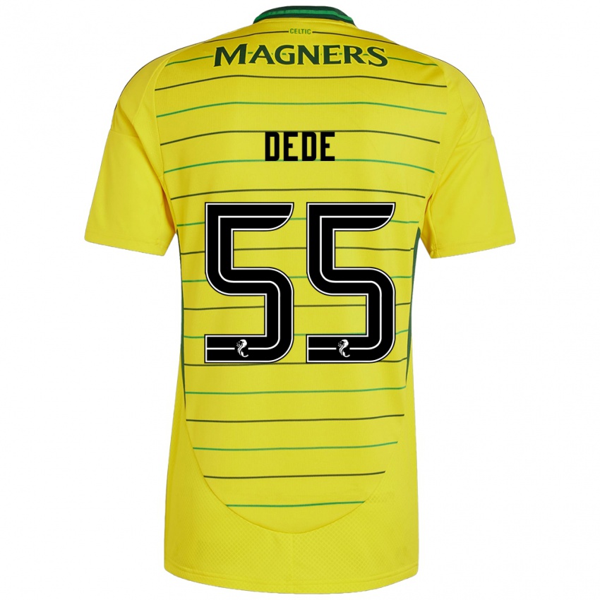 Kinder Josh Dede #55 Gelb Auswärtstrikot Trikot 2024/25 T-Shirt Österreich