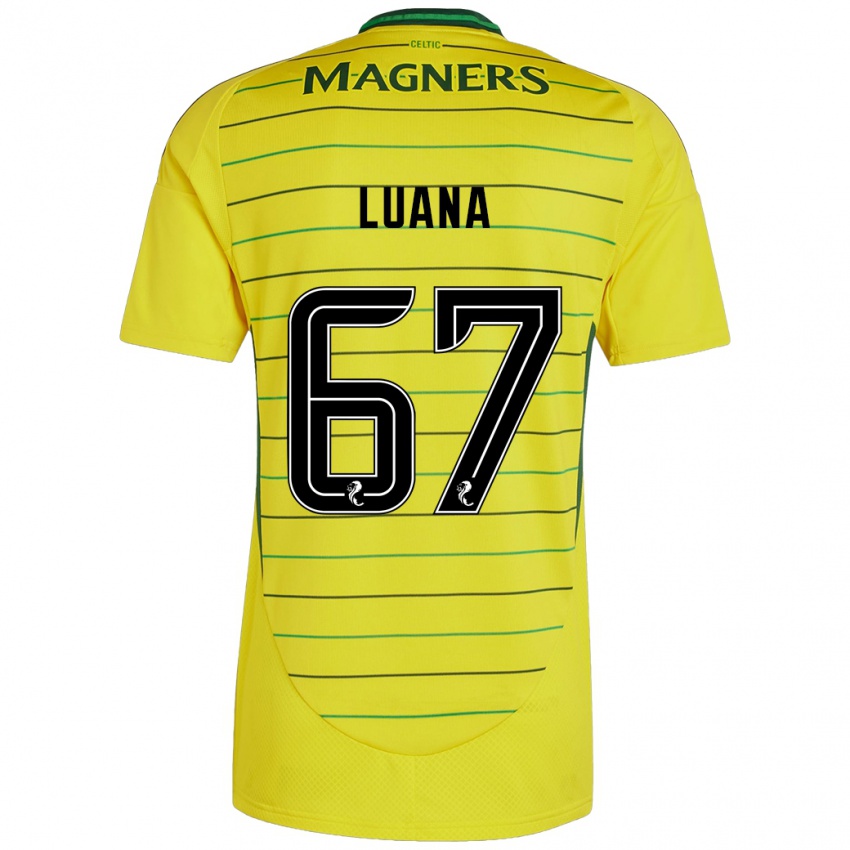 Kinder Luana Muñoz #67 Gelb Auswärtstrikot Trikot 2024/25 T-Shirt Österreich