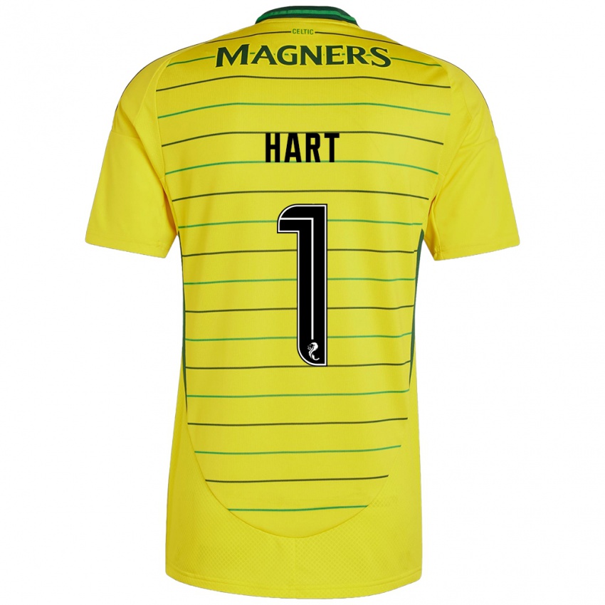 Kinder Joe Hart #1 Gelb Auswärtstrikot Trikot 2024/25 T-Shirt Österreich