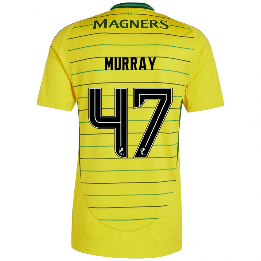 Kinder Dane Murray #47 Gelb Auswärtstrikot Trikot 2024/25 T-Shirt Österreich